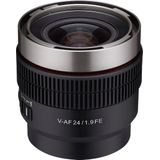 Samyang - V-af T1.9 - Cameraobjectief - 24mm - Sony E - Autofocus