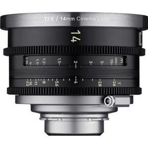 Samyang XEEN Master 14mm T2.6 (PL, Volledig formaat), Objectief, Zwart