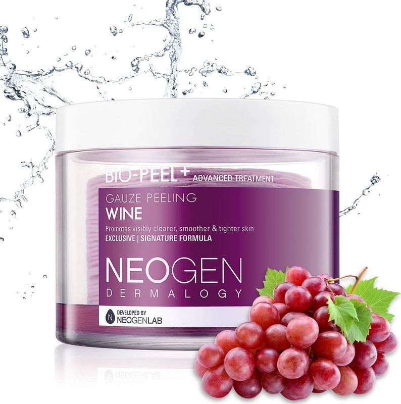 Neogen Dermalogy Bio-Peel+ Gauze Peeling Wine Exfolierende Pads voor Huid Egalisatie en Porien Minimalisatie 30 st
