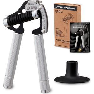 GD Iron Grip EXT 90 Handtrainer - 25KG tot 90KG Verstelbare Handgrip - Handknijper - Pols en Onderarm Krachttraining - Gepatenteerd Design