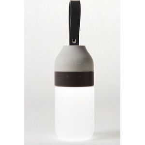 POUT EARS2 Draagbare LED Lantaarn met Bluetooth-luidspreker - Waterbestendig - Elegant Ontwerp - Grap and Go-concept - Grijs