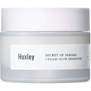 Huxley Glow Awakening Cream Gezichtscrème, 50 ml, voor een glow-effect, met cactusvijgenpitolie en hyaluronzuur