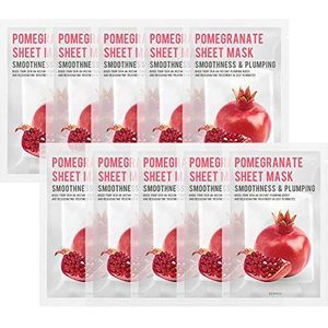 Eunyul - Gezichtsmasker - Granaatappel - Hydraterende Huidverzorging - 30 Stuks