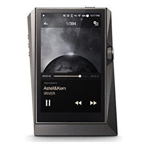 Astell & Kern AK 380 titan ""Audiophiler HiRes"" MP3-speler met Wi-Fi en Bluetooth aptX HD meteoric titan