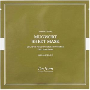 I'm From - Mugwort Sheet Mask - Voedend - 91,45% Bijvoet-Extract - 25ml