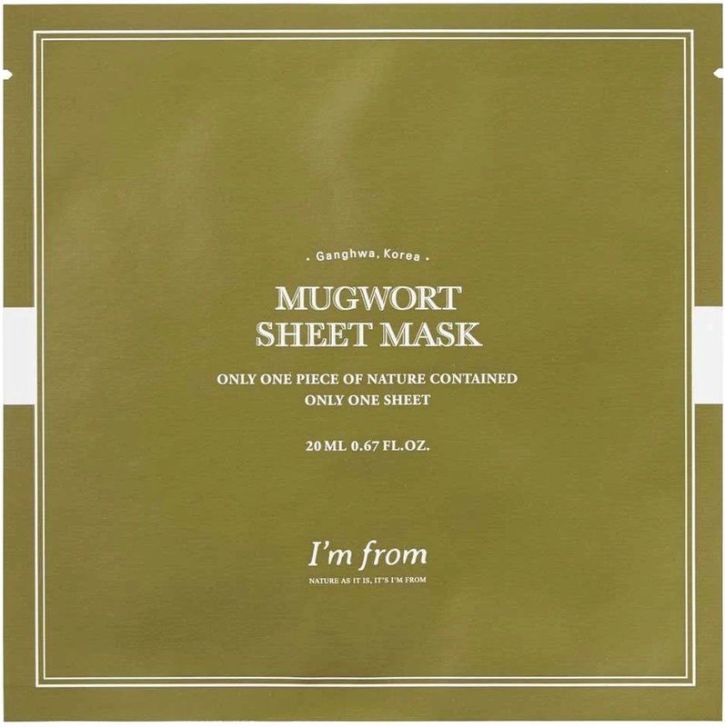 I'm From - Mugwort Sheet Mask - Voedend - 91,45% Bijvoet-Extract - 25ml