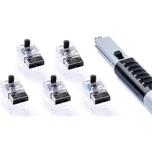 SmartKeeper - ESSENTIAL - LAN-kabelsloten - Zwart - 5 Stuks