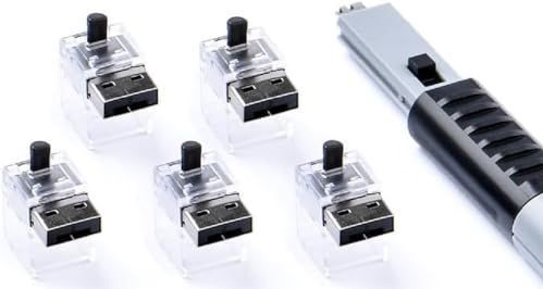 SmartKeeper - ESSENTIAL - LAN-kabelsloten - Zwart - 5 Stuks