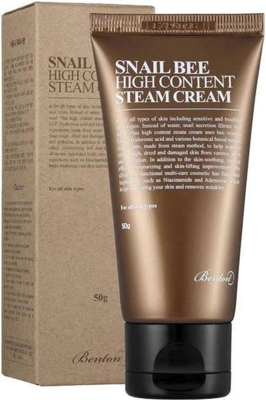 SNAIL BEE - Hoog Gehalte Stoomcrème - Gezichtscrème - Dermatologisch Getest - 50ml