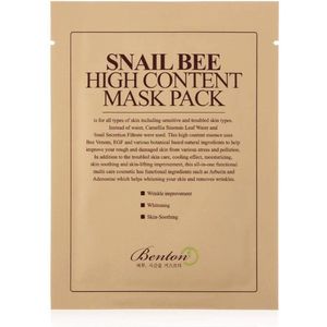 Benton - Snail Bee High Content - Gezichtsmasker - Hydratatie - 10 Stuks