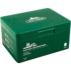 VT Cosmetics - Cica Dagelijks Kalmerende Masker - 30 Stuks - Hypoallergeen - Veganistisch