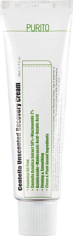 Purito - Centella Unscented Recovery Cream - Gezichtscrème - 50 ml