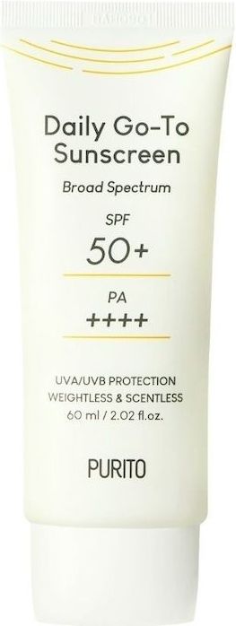Purito - Daily Go-To Sunscreen - Zonnecrème - SPF 50+ - 60 ml
