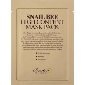 Snail Bee High Content - Gezichtsmasker - Natuurlijke Ingrediënten - Hydraterend