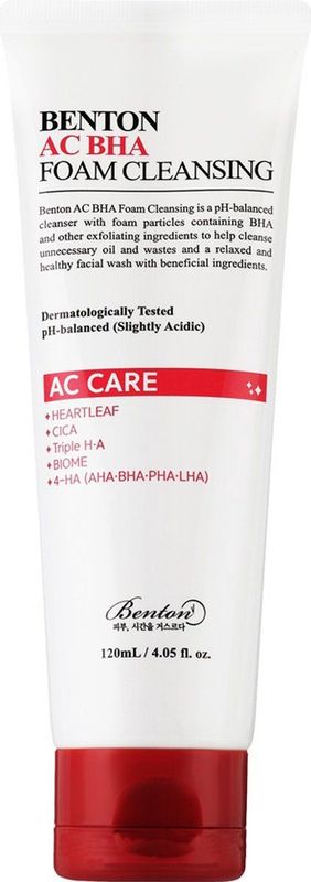 Benton - AC BHA Foam Cleansing - Gezichtsreiniger - 150ml - Schuim