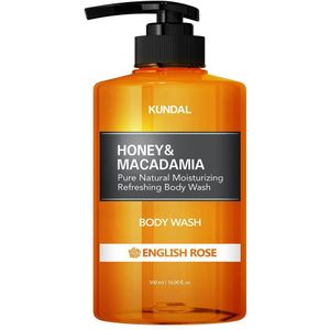 Honey & Macadamia - Pure Body Wash - English Rose - Douchegel
