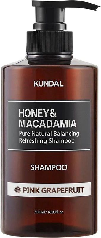 KUNDAL - Honey & Macadamia - Natuurlijke Shampoo - Pink Grapefruit - 500 ml