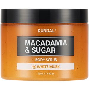 KUNDAL - Macadamia & Sugar White Musk - Body Scrub - 550 g - Shea Butter