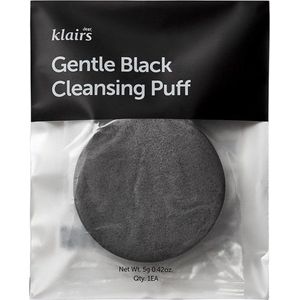 Klairs - Gentle Black Cleansing Puff - Reinigingsspons - Zwart - 1 st
