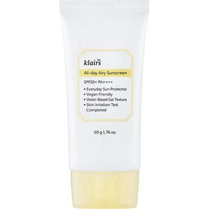 Klairs - All-day Airy Zonnebrandcrème - SPF 50+ - Verfrissende Textuur