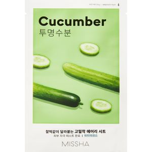 Missha Airy Fit Cucumber Cellaag Masker met Hydraterende en Revitaliserende Werking voor Droge Huid 19 gr
