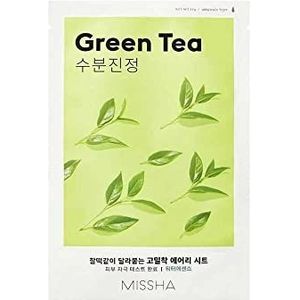 Missha Airy Fit Green Tea kalmerende sheet mask met Groene Thee 19 gr