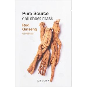 Missha Airy Fit Red Ginseng Cellaag Masker met Hydraterende en Revitaliserende Werking 19 g