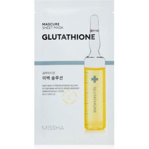 Missha Mascure Glutathione verhelderende sheet mask 28 ml