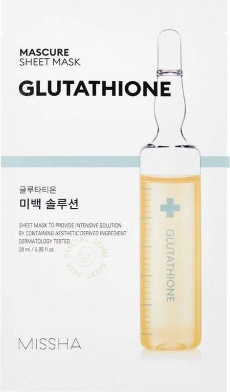 Missha - Mascure Whitening Solution Sheet Mask - Glutathion - 28 ml