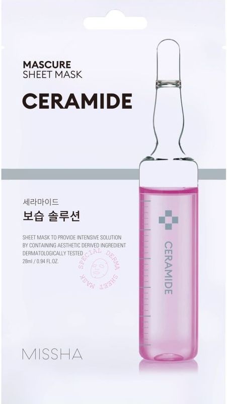 Missha - Mascure Moisture Barrier Solution Sheet Mask - Gezichtsmasker - Ceramide - 28 ml