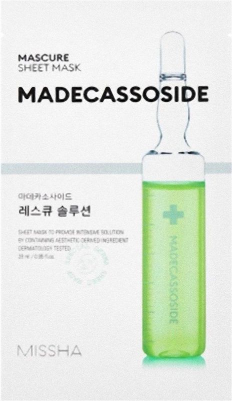 Missha - Mascure Rescue Solution Sheet Mask - Madecassoside - 28 ml