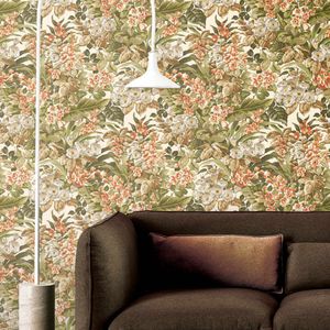 DUTCH WALLCOVERINGS DUTCH WALLCOVERINGS Behang Floral groen