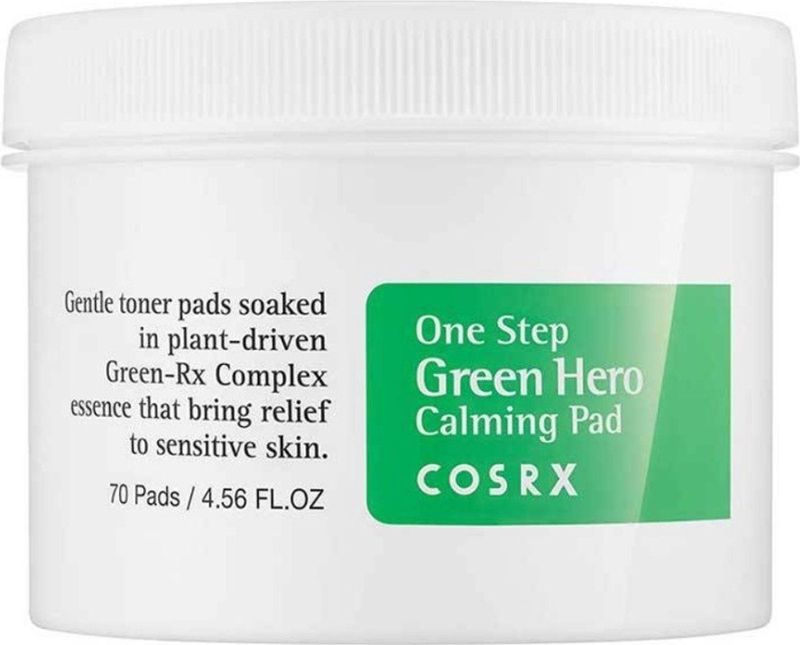 COSRX One Step Green Hero Calming Pad - Gezichtsreiniger - Groen - 75% Groene Thee-Water