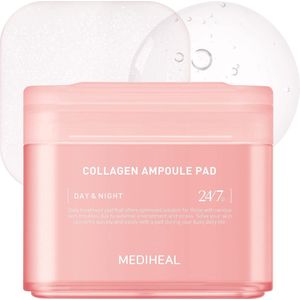 MEDIHEAL - Collagen Ampoule Pad - Toner Pads - 100 st - Voor Hydratatie