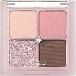 Oogschaduwpalet - Koraal Roze Bruin - 4 Kleuren - Mat en Glitter