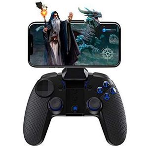 topp Gaming Contrôleur de smartphone Wizard avec jusqu'à 10 heures d'autonomie, touches réglables individuellement et touches éclairées - iOS, Android, Windows Support - Noir