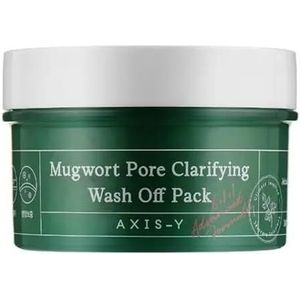 Axis-Y Mugwort Pore Clarifying Wash Off Pack - Gezichtsmasker - Groen - Bentoniet