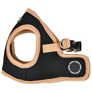 Puppia Soft Vest Harness B II hondenharnas, maat XL, 110 g, zwart