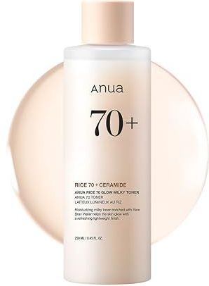 Anua - Rice 70% Glow Milky Toner - 250ml - Hydraterende en Verhelderende Toner