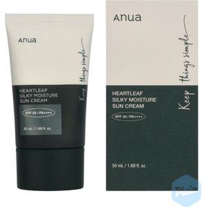 Anua - Heartleaf Silky Moisture Sun Cream - Zonnebrand - SPF 50+ - 50 ml