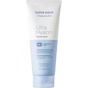 Missha - Super Ultra Hyalon Foaming Cleanser - 200 ml - Hydraterend Reinigingsschuim