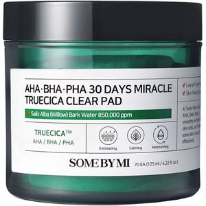 Some By Mi AHA BHA PHA 30 Days Miracle Truecica Clear Pad 70 pc 70ea / 125ml