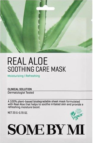 Some by Mi - Real Aloe Soothing Care Mask - Gezichtsmasker - Aloë - 25ml