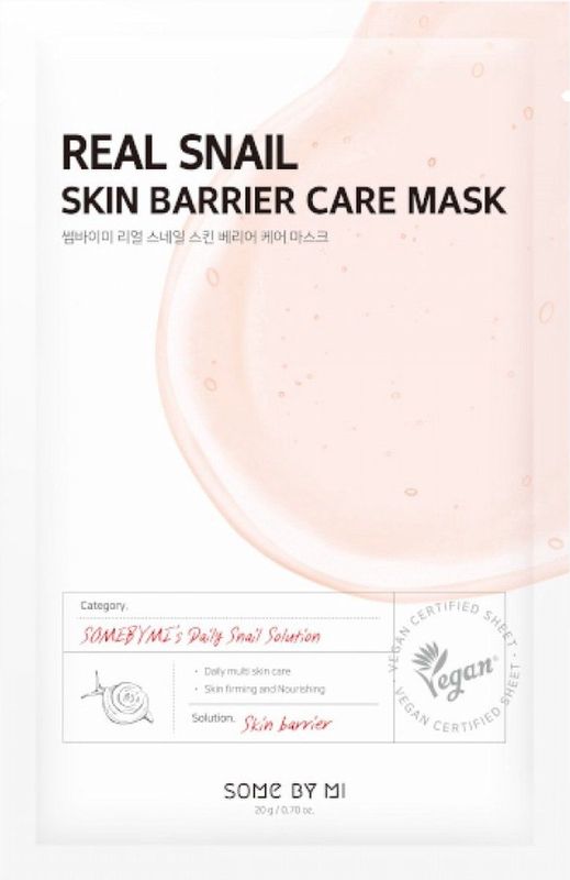 Some By Mi - Real Care Mask - Snail Skin Barrier - 20 ml