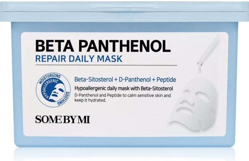 Some By Mi - Beta Panthenol Repair Daily Mask - Kalmerend Sheet Mask - Grote Verpakking - 30 st