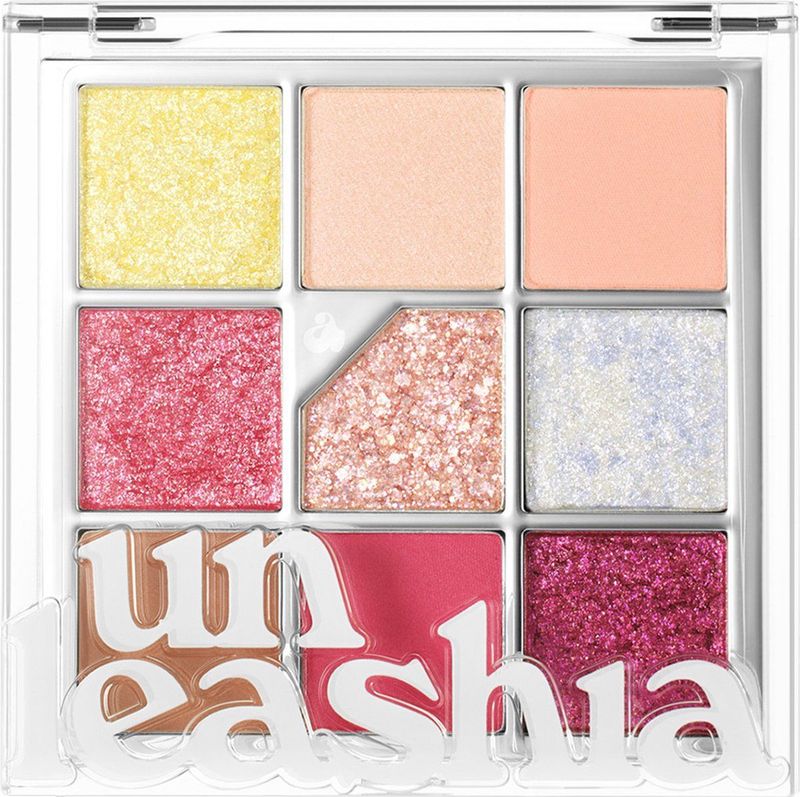 UNLEASHIA Glitterpedia Oogschaduw-palet - Vegan - Glitter - nr. 7 All of Peach Ade
