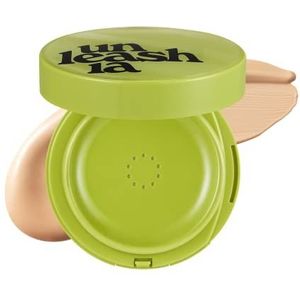 Unleashia Satin Wear Healthy Green Cushion Langaanhoudende Make-up Kussentje SPF 30 Tint 23W Bisque 15 g