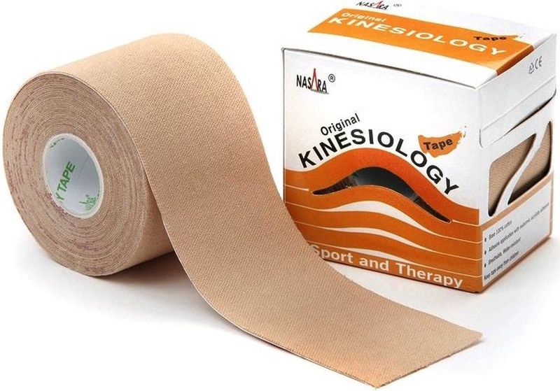 Nasara - Kinesiologie Tape - Beige - 5 meter x 5 cm