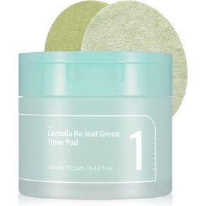 Numbuzin - No.1 Centella Re-leaf Green Toner Pad - Gezichtslotion - Groen - Biologisch Afbreekbaar