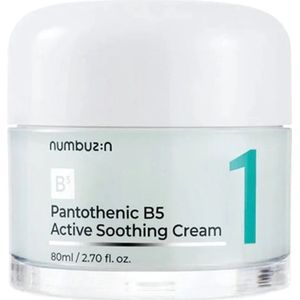 Numbuzin - No. 1 Pantothenic B5 Active Soothing Cream - Kalmerende Gezichtscrème - 80 ml